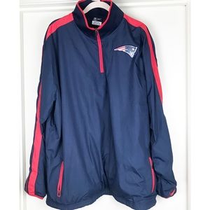 NFL New England Patriot Windbreaker Quarter Zip XL